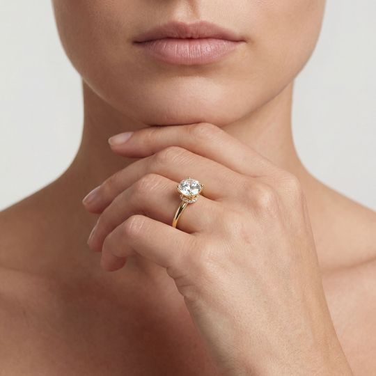 Arabella Round Yellow On Model