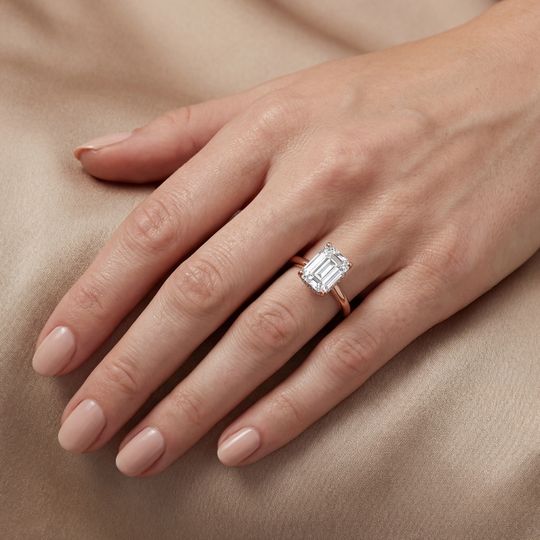 Arabella Emerald Rose On Hand