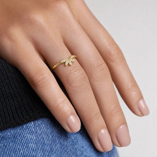 Shaped Freesia Yellow Hand