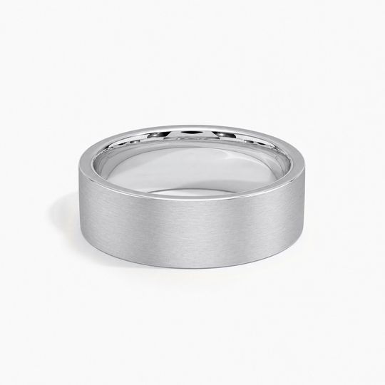 7Mm Flat Court Matt White Gold Flat