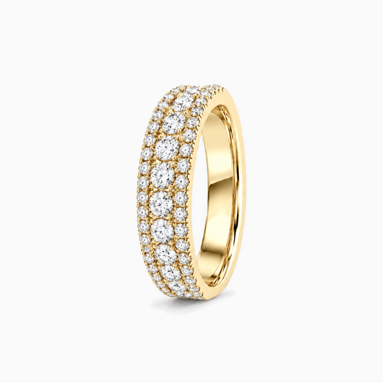 Mens Oberon Diamond Ring 18K Yellow Gold 02 Standing