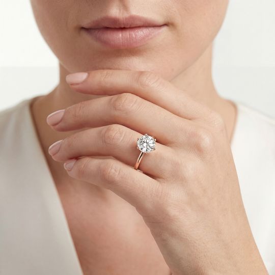 Classic Round Rose On Model (1)