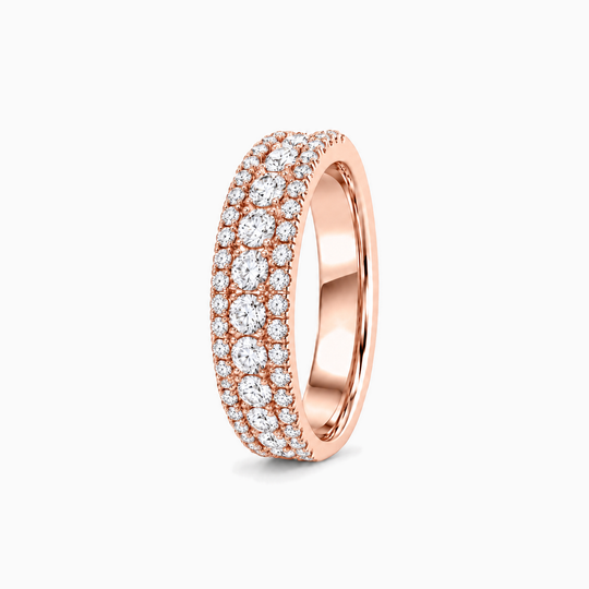 Mens Oberon Diamond Ring 18K Rose Gold 02 Standing