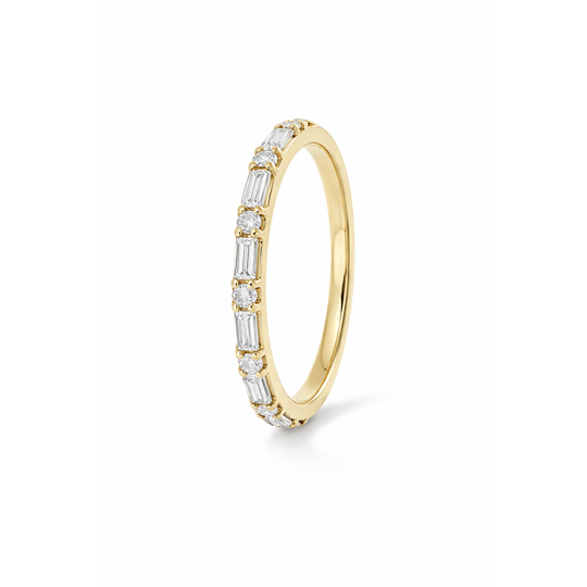 Round Baguette Diamond Eternity Yg