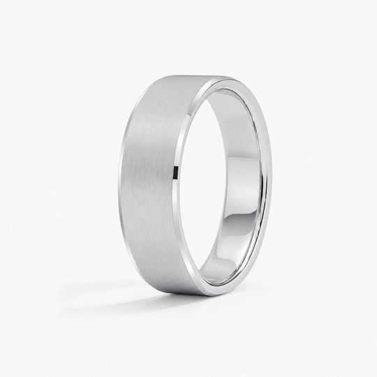 Bevelled 6Mm Platinum Matte 02 Standing
