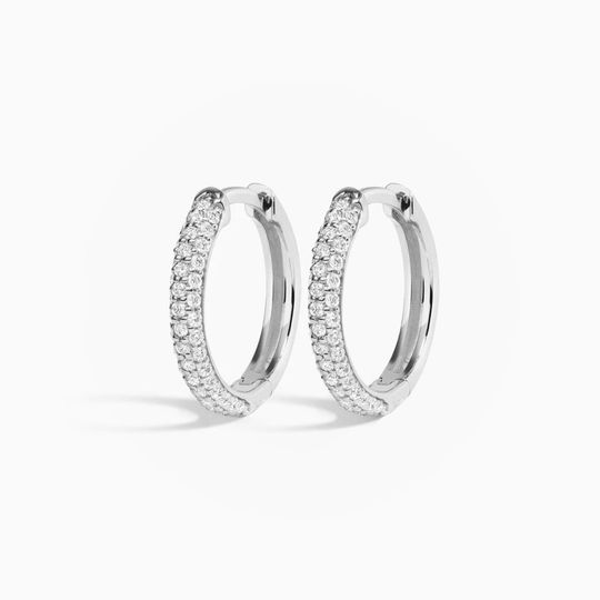Huggy Hoop White Angle