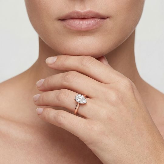 Amore Pear Rose On Model