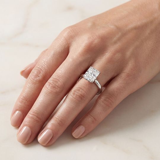 Gabrielle Radiant White On Hand