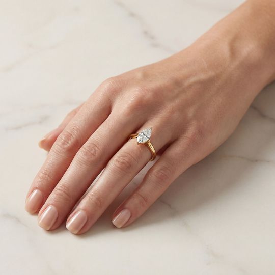 Belle Marquise Yellow On Hand