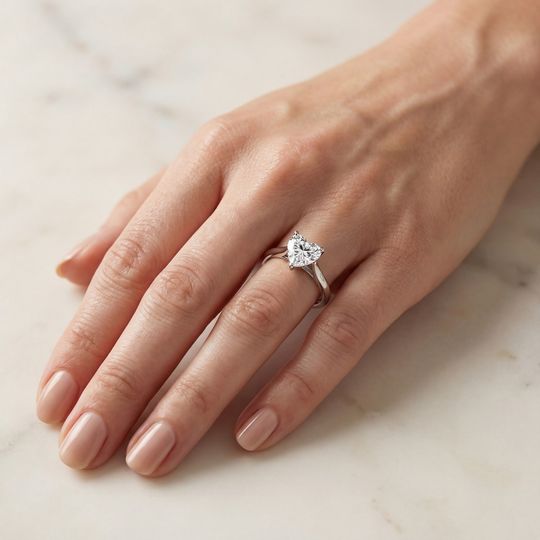 Tulip Heart White Onhand
