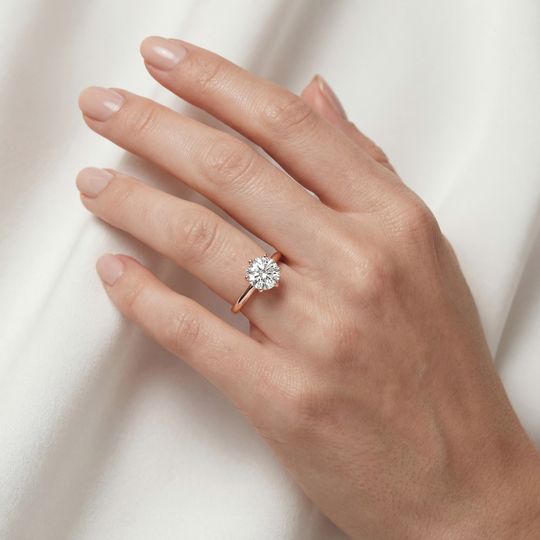 Classic Round Rose On Hand