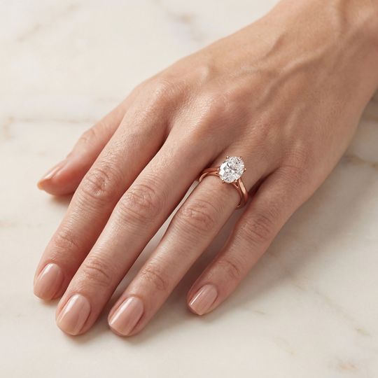 Amore Oval Rose On Hand Jpg
