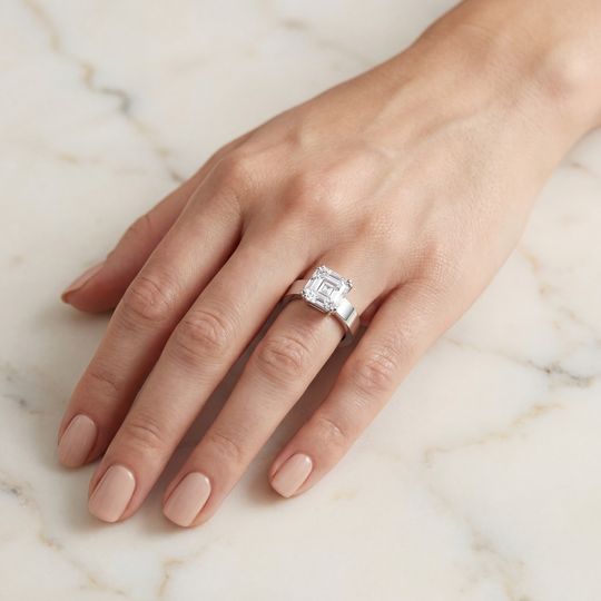 Delta Asscher White On Hand