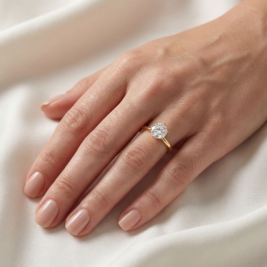 Classic Round Yellow On Hand