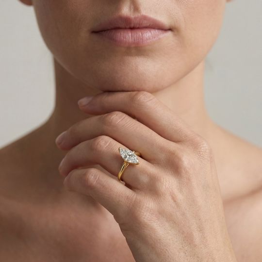 Belle Marquise Yellow On Model