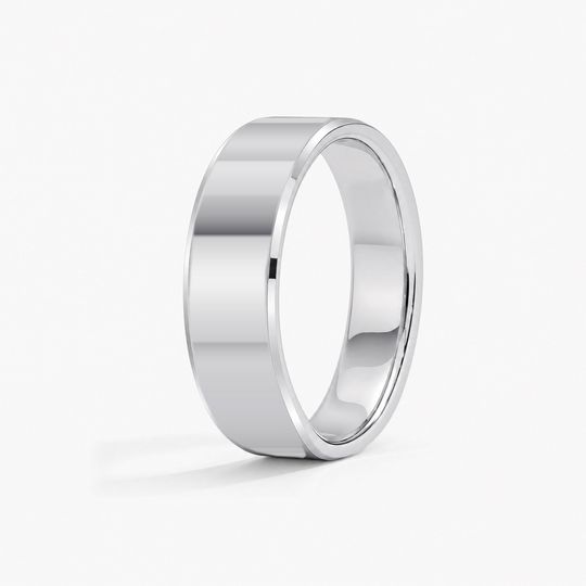 Bevelled 6Mm Platinum Polished 02 Standing