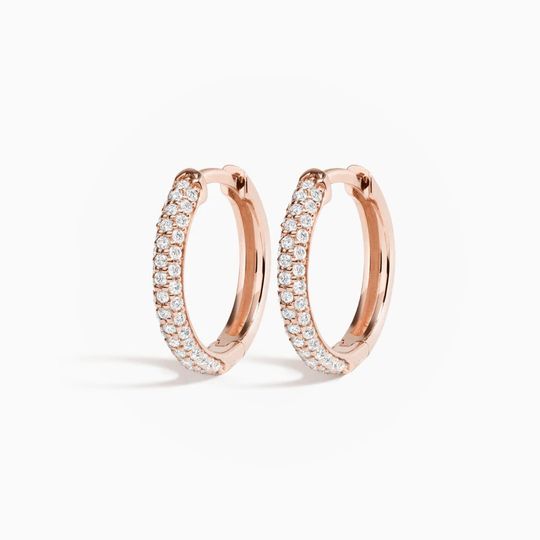 Huggy Hoop Rose Angle