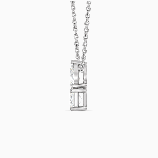 Toi Et Moi Duet Diamond Necklace White 02