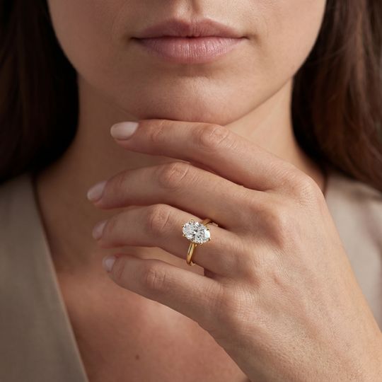 Amore Oval Yellow On Model Jpg