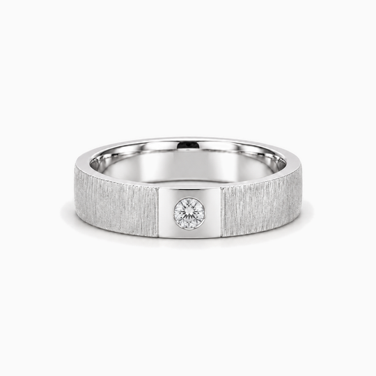 Sahara Diamond Ring 18K White Gold 01 Lying