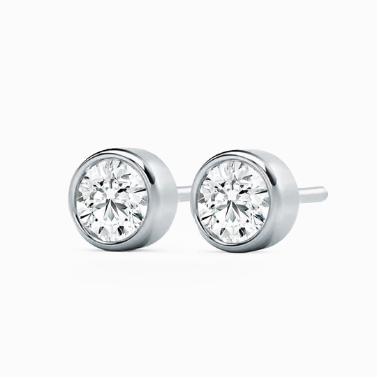 Round Bez Plat Studs