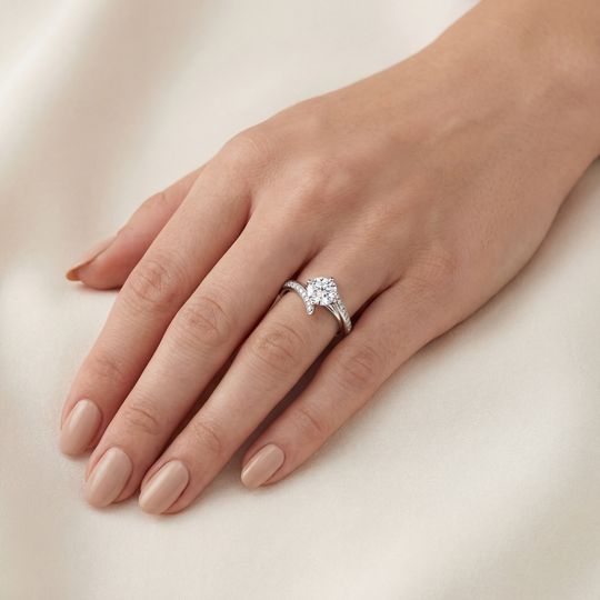 Caress White On Hand