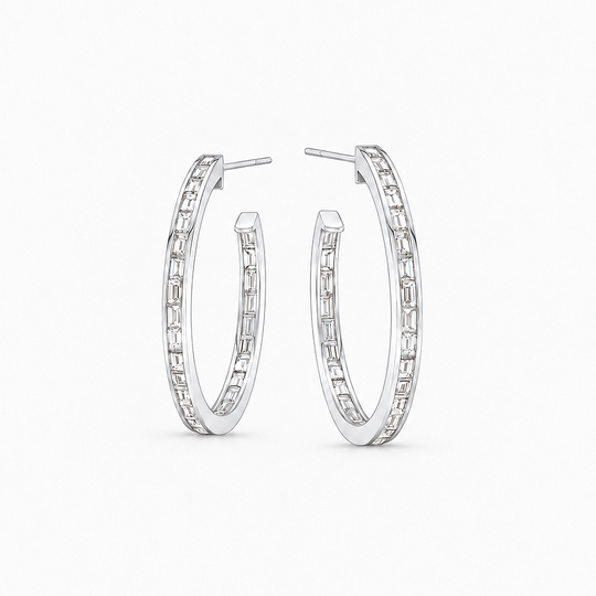 Opulence Diamond Hoops Softly Lit 2 (2)