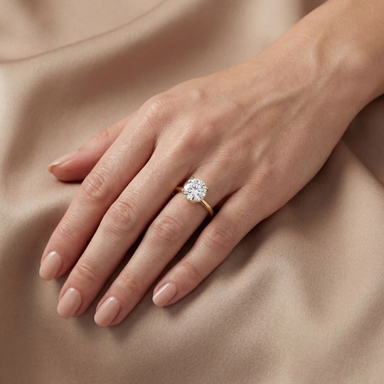 Arabella Round Yellow On Hand
