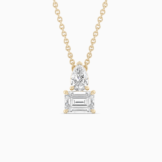 Toi Et Moi Duet Diamond Necklace Yellow 01