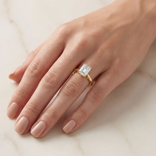 Belle Emerald Yellow On Hand