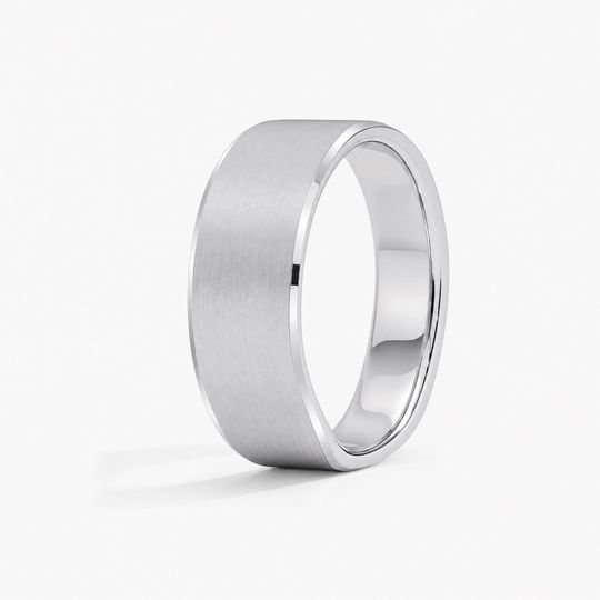Bevelled 7Mm Platinum Matte 02 Standing