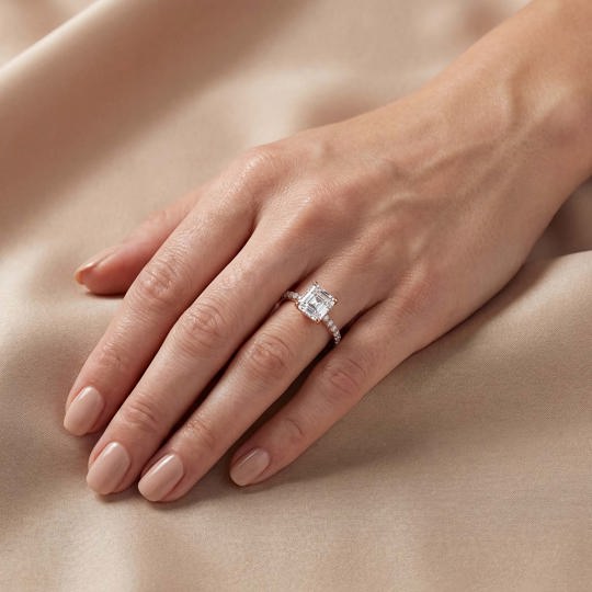 Asteria Asscher Rose Onhand