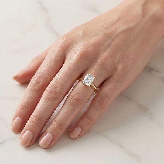 Belle Radiant Yellow On Hand