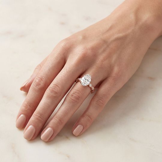 Oriana Oval Rose Onhand