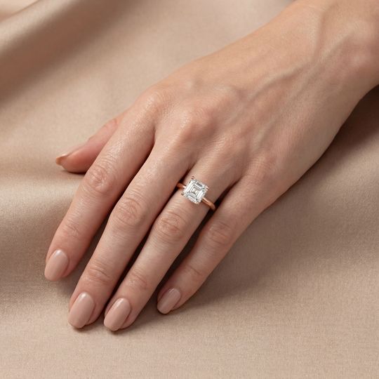 Arabella Asscher Rose On Hand