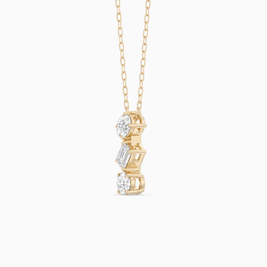 Toi Et Moi Trio Diamond Necklace Yellow 02