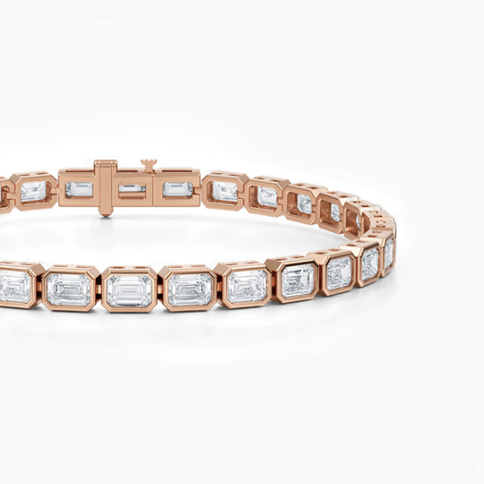 Emerald Bezel Rg Tennis Close