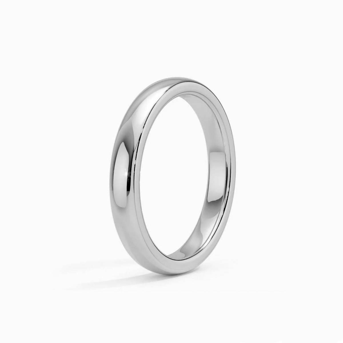 thumbnail image 2 of Platinum Wedding Ring – High Polish Court Shape Band UK Hallmarked 950 2 of 5