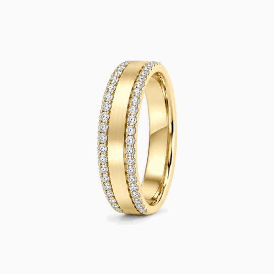 The Anderson Diamond Wedding Ring 18K Yellow Gold 02 Standing