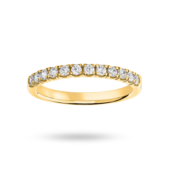025Ct Half Claw Set Round Diamond Eternity Ring 43444 (1)