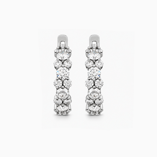 Mayfair Platinum Diamond Hoop Earrings 1 (1)