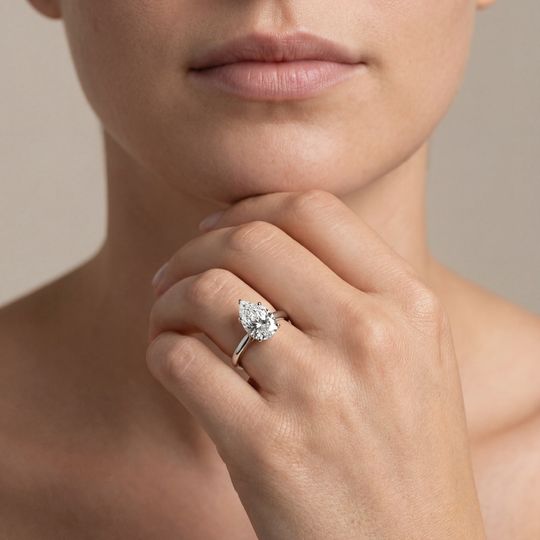 Amore Pear White On Model