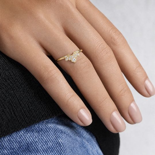 Shaped Fleur Yellow Hand