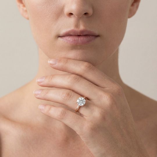 Arabella Round Rose On Model