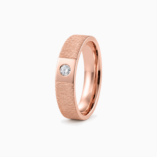 Sahara Diamond Ring 18K Rose Gold 02 Standing