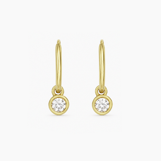 Cleo 18K Gold Diamond Hoop Earrings 2 (1)