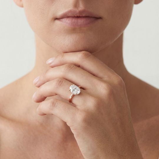 Arabella Oval Rose On Model