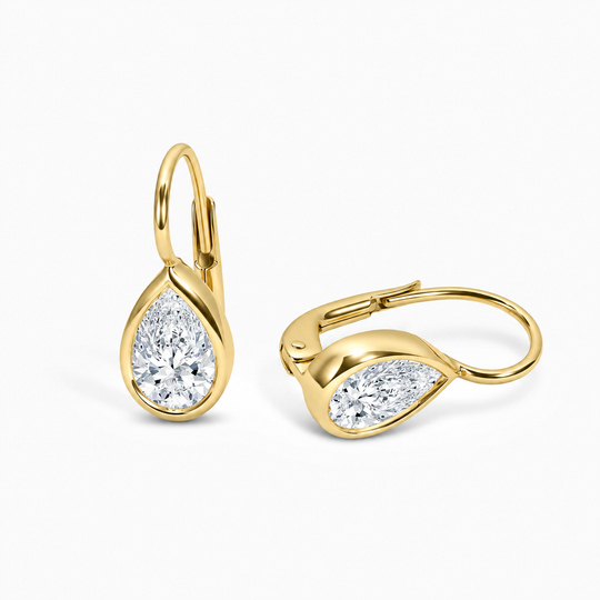 Harper 2Ctw Pear Drop Earrings Yg (2)