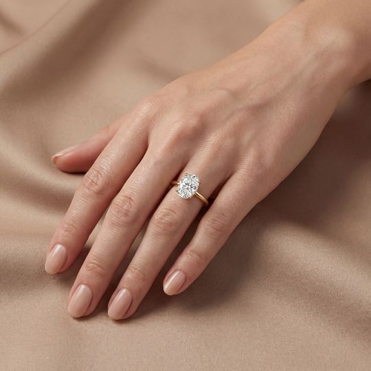 Arabella Oval Yellow On Hand