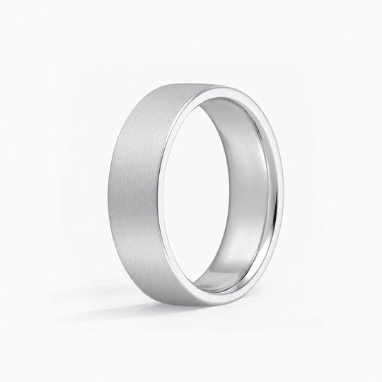 6Mm Flat Court Matt White Gold Standing